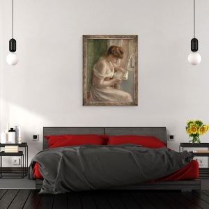 Tablou inramat - Pierre Auguste Renoir - Femeie de lectura, 60 x 80 cm - Img 3