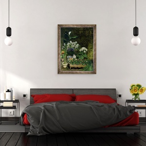 Tablou inramat - Pierre Auguste Renoir - Flori intr-o sera, 60 x 80 cm - Img 3