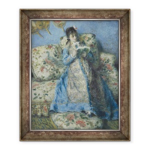 Tablou inramat - Pierre Auguste Renoir - Portret De Madame Monet Madame Claude Monet Reading, 70 x 85 cm