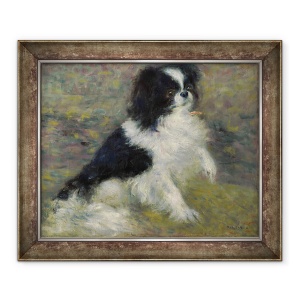 Tablou inramat - Pierre Auguste Renoir - Tama, cainele japonez, 50 x 60 cm