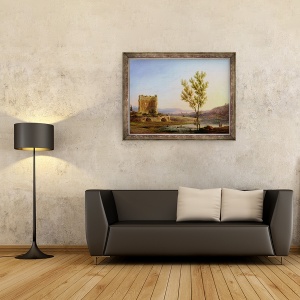 Tablou inramat - Pierre Henri de Valenciennes - Vedere spre marginea Romei, 70 x 90 cm - Img 2
