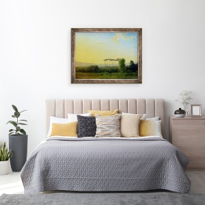 Tablou inramat - Pierre Henri de Valenciennes - Zona rurala romana, 60 x 80 cm - Img 3