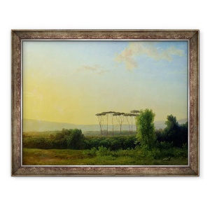 Tablou inramat - Pierre Henri de Valenciennes - Zona rurala romana, 70 x 90 cm