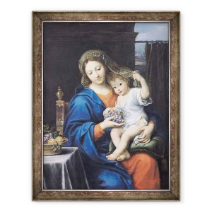 Tablou inramat - Pierre Mignard - Fecioara din struguri, 60 x 80 cm