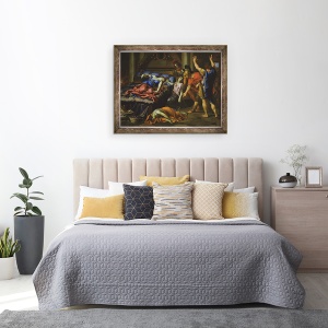 Tablou inramat - Pierre Mignard - Moartea lui Cleopatra, 70 x 90 cm - Img 3