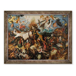 Tablou inramat - Pieter Bruegel the Elder - Caderea ingerilor rebeli II, 70 x 90 cm
