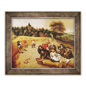 Tablou inramat - Pieter Brueghel the Younger - Masa de recoltat, 50 x 60 cm