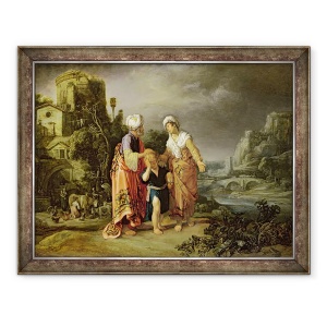 Tablou inramat - Pieter Lastman - Expulzarea lui Agar, 60 x 80 cm
