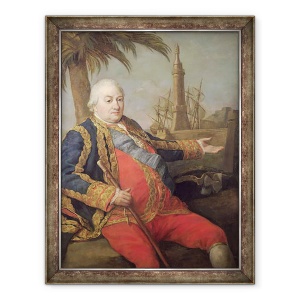 Tablou inramat - Pompeo Girolamo Batoni - Pierre de Suffren-Saint-Tropez 1729-88 Viceamiral al Frantei, 70 x 90 cm