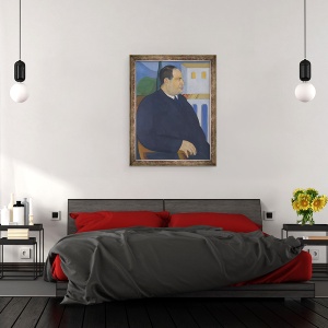 Tablou inramat - Rafael Sala - Portretul Lui Joseph Stella, 60 x 80 cm - Img 3