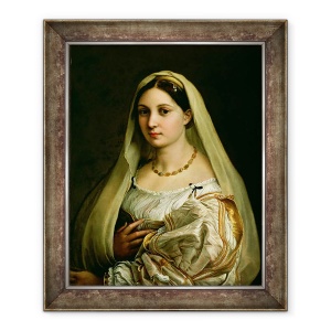 Tablou inramat - Raphael - Femeia cu voal, sau La Donna Velata, 70 x 85 cm