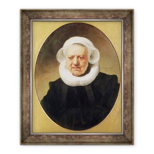 Tablou inramat - Rembrandt Harmensz van Rijn - Portret De Aechje Claesdar, 50 x 60 cm