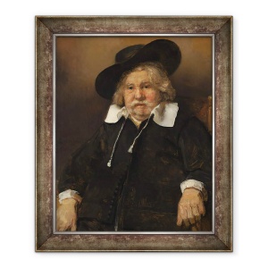 Tablou inramat - Rembrandt Harmensz van Rijn - Portretul unui barbat in varsta, 50 x 60 cm