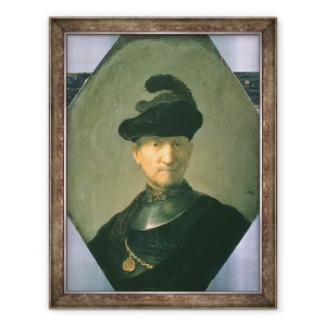 Tablou inramat - Rembrandt Harmensz van Rijn - Razboinic Vechi, 70 x 90 cm