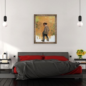 Tablou inramat - Rene Princeteau - Henri de Toulouse-Lautrec 1864-1901 in varsta de 19 ani, 60 x 80 cm - Img 3