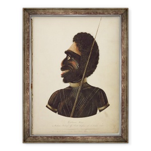 Tablou inramat - Richard Browne - Cobbawn Wogi, seful nativ al portului Stephen, NSW, 70 x 90 cm