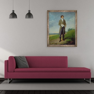 Tablou inramat - Robert Lefevre - Portret De Barbat, 50 x 60 cm - Img 2