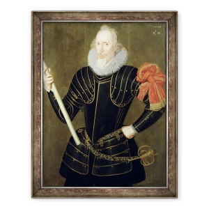 Tablou inramat - Robert Peake the Elder - Portretul unui barbat, 70 x 90 cm