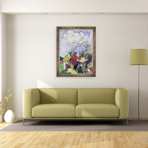 Tablou inramat - Roger de La Fresnaye - Cucerirea aerului, 70 x 90 cm - Img 2