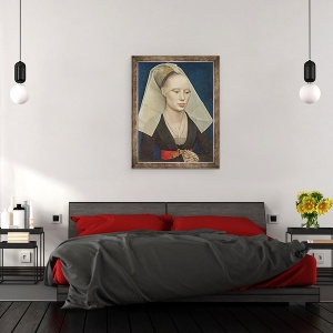 Tablou inramat - Rogier van der Weyden - Portretul unei doamne I, 70 x 90 cm - Img 3