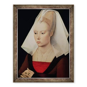 Tablou inramat - Rogier van der Weyden - Portretul unei doamne II, 60 x 80 cm