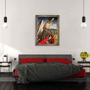Tablou inramat - Rogier van der Weyden - Sfantul Mihail Arhanghelul, 60 x 80 cm - Img 3