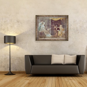 Tablou inramat - Roman - Femeie de vanzare Cupidon, de la Stabiae, 70 x 90 cm - Img 2