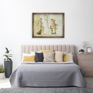 Tablou inramat - Roman Imperial Period - Eros fiind pedepsit in prezenta Afroditei, 70 x 90 cm - Img 3