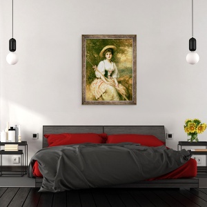Tablou inramat - Samuel Luke Fildes - Doamna Stuart M. Samuel ca Phyllida, 60 x 80 cm - Img 3