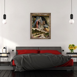 Tablou inramat - Sandro Botticelli - Nasterea mistica, 70 x 90 cm - Img 3