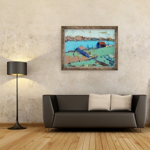 Tablou inramat - Sara Hayward - Farmstead, 60 x 80 cm - Img 2