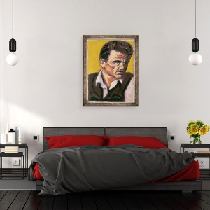 Tablou inramat - Sara Hayward - Johnny Cash, 60 x 80 cm - Img 3