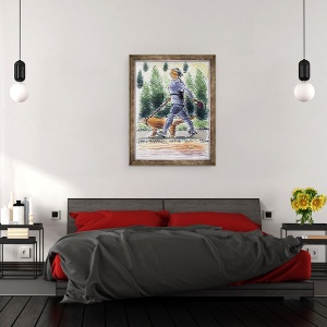 Tablou inramat - Sara Hayward - Plimbare caine, 70 x 90 cm - Img 3