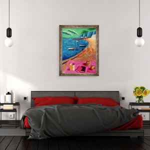 Tablou inramat - Sara Hayward - Ziua Ciudata, 60 x 80 cm - Img 3