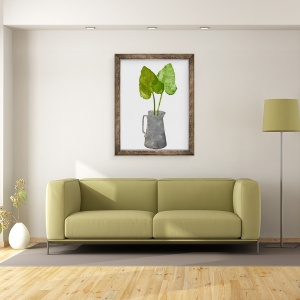 Tablou inramat - Sarah Thompson-Engels - Ulcior gri cu frunze 2020, 60 x 80 cm - Img 2