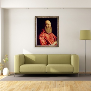 Tablou inramat - Scipione Pulzone - Cardinalul Antoine Perronot de Granvelle 1517-86, 70 x 90 cm - Img 2