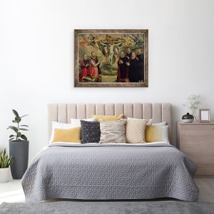 Tablou inramat - Scoala flamanda - Prevot des Marchands si echevinele orasului Paris, 60 x 80 cm - Img 3