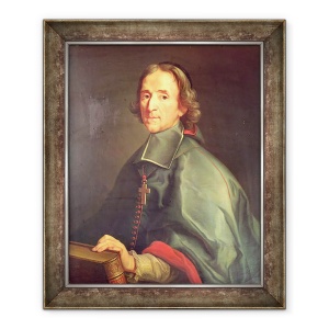 Tablou inramat - Scoala Franceza - Portret De Francois de Salignac de la Mothe-Fenelon 1651-1715, 50 x 60 cm