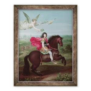 Tablou inramat - Scoala franceza - Portretul lui Ludovic al XIV-lea 1638-1715, 60 x 80 cm