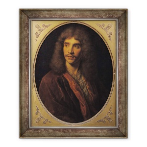 Tablou inramat - Scoala Franceza - Portretul lui Moliere 1622-73, 50 x 60 cm