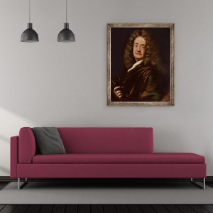 Tablou inramat - Scoala Franceza - Portretul lui Pierre Puget 1620-1694, 50 x 60 cm - Img 2