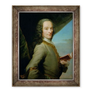 Tablou inramat - Scoala Franceza - Portretul Tanarului Voltaire 1694-1778, 50 x 60 cm