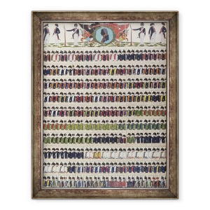 Tablou inramat - Scoala germana - Noi modele uniforme pentru Armata Regala Prusia, 60 x 80 cm