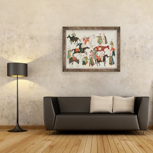 Tablou inramat - Scoala Islamica - Dna 1671 A Piata de Cal, 70 x 90 cm - Img 2