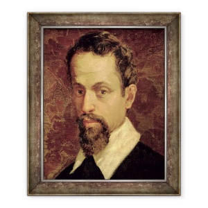 Tablou inramat - Scoala Italiana - Claudio Monteverdi 1567-1643, 70 x 85 cm