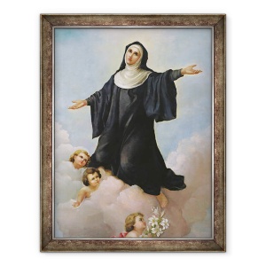 Tablou inramat - Scoala Italiana - Santa Liberata in Glory, 60 x 80 cm
