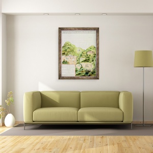Tablou inramat - Scoala Mexicana - Planul minelor din Oaxaca, Mexic, 70 x 90 cm - Img 2