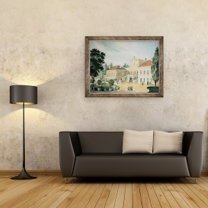 Tablou inramat - Scoala Poloneza - Palatul Pulawy, 60 x 80 cm - Img 2