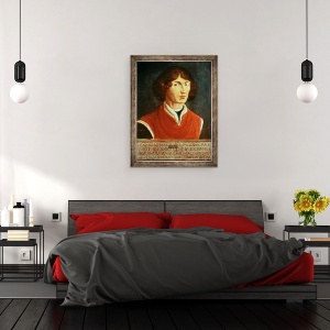 Tablou inramat - Scoala Poloneza - Portretul lui Andreus Nikolaus Copernicus 1473-1543 1575, 60 x 80 cm - Img 3