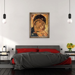 Tablou inramat - Scoala Rusa - Icon, 70 x 90 cm - Img 3